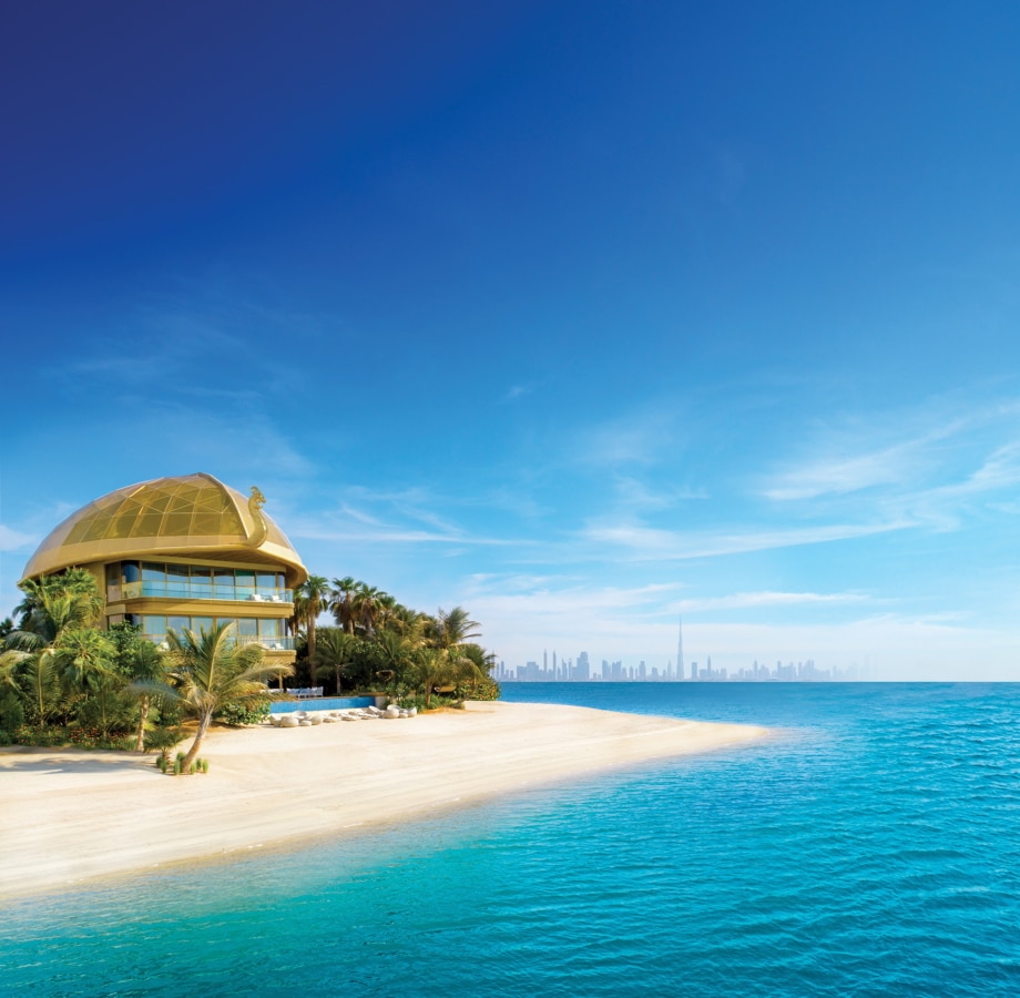 Sweden Beach Palace with dragon head
